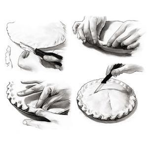 Randy Glass - Black & White, Dining, Food, Food/Beverage, How to, Infographics, Nutrition, Painterly, Realistic, Still Life, Watercolor