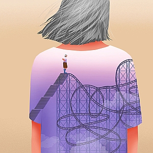 Eva Vazquez - Conceptual, Digital, Editorial, Elderly, Graphic, Health, People, Psychology, Vector Art, Women