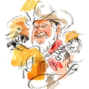 Heather Gatley - Americana, Celebrities, Figurative, Gouache, Line & Wash, Music, People, Portrait, Portraiture, Stylized, Watercolor