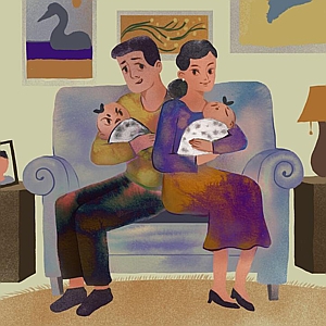 Nicole Xu - Books, Character Development, Children, Children's Book, Digital, Editorial, Family, Painterly, People, Watercolor