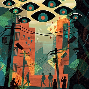 Dante Terzigni - AI, App, Artificial Intelligence, Big Brother, Big Data, Cyber Security, Dystopia, Eyes, Futuristic, Privacy, Smart Phone, Surveillance, Technology, Texture