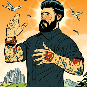 Mark Matcho - Brush and Ink, Comic Book Art, Digital, Editorial, Health, Ink, Lifestyle, Line, Men, Retro, Spiritual